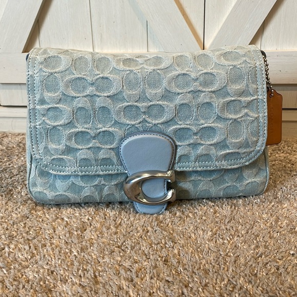 EUC Coach Soft Tabby (light denim) - Picture 1 of 9